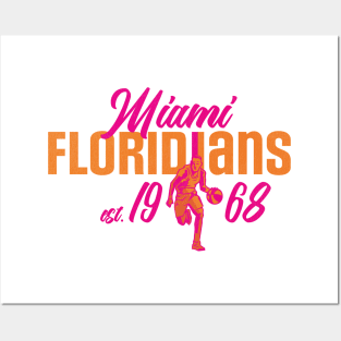 Defunct Miami Floridians Basketball Team Posters and Art